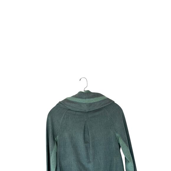 Lululemon Back To Class Textured Green Button Down Double Collar Jacket Size 4 - Picture 8 of 12